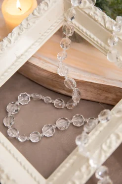 Decorator's Warehouse Christmas Accents^48” Acrylic Crystal Clear Bead Garland