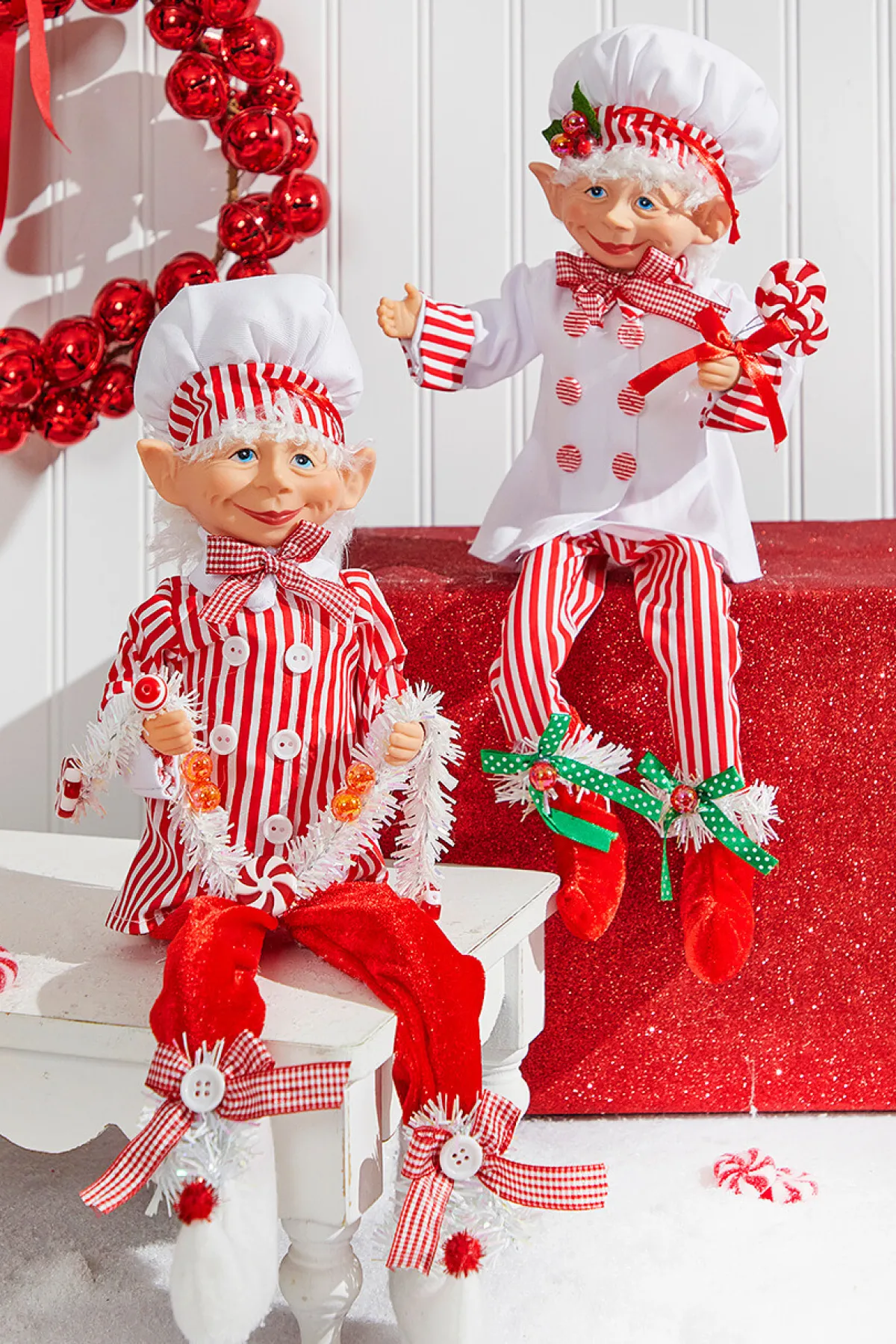 Decorator's Warehouse Christmas Accents^30" Bendable Candy Elf Ornament