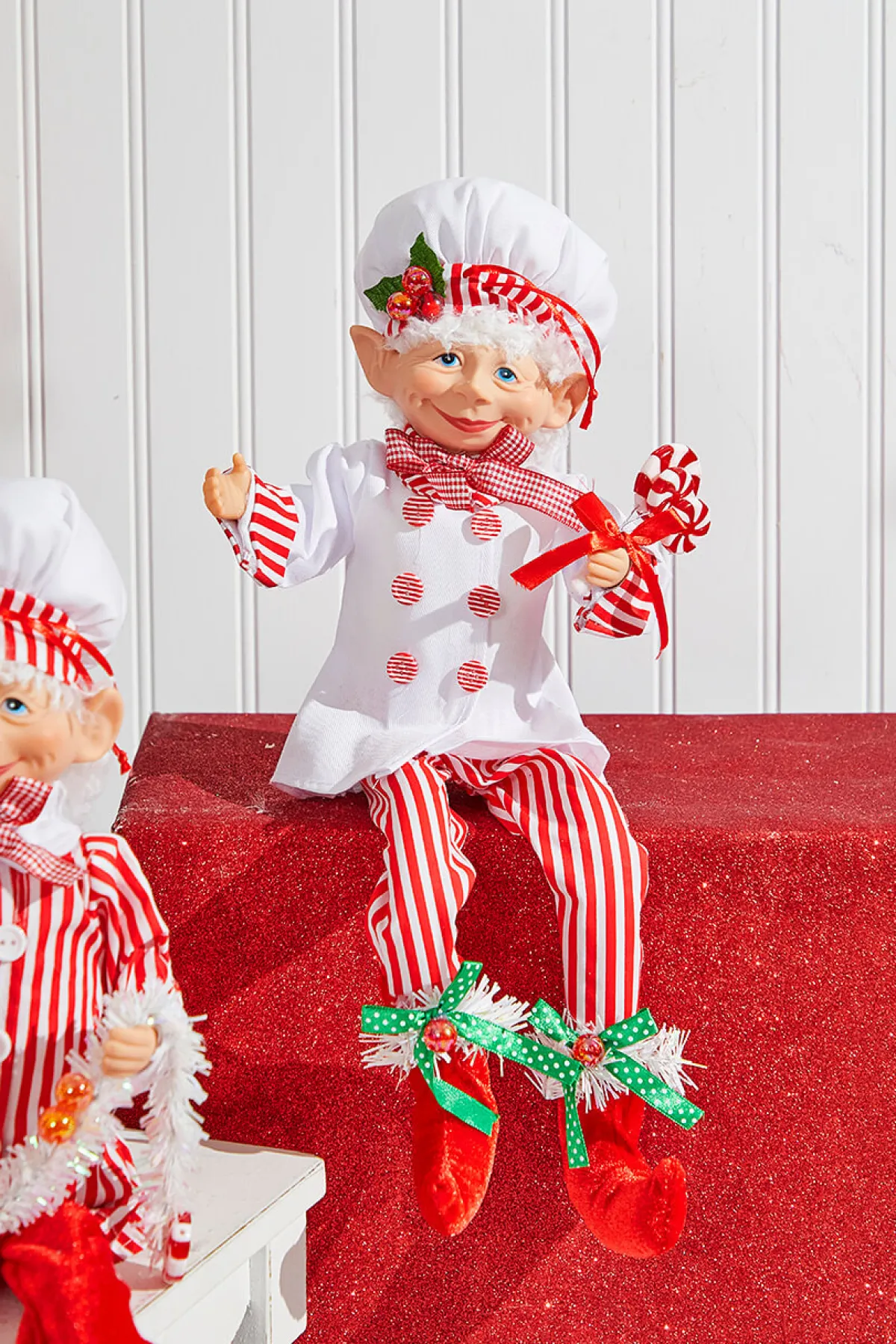 Decorator's Warehouse Christmas Accents^30" Bendable Candy Elf Ornament