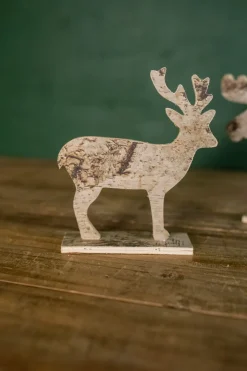 Decorator's Warehouse Christmas Accents^7.75” Birch Moose Christmas Decor