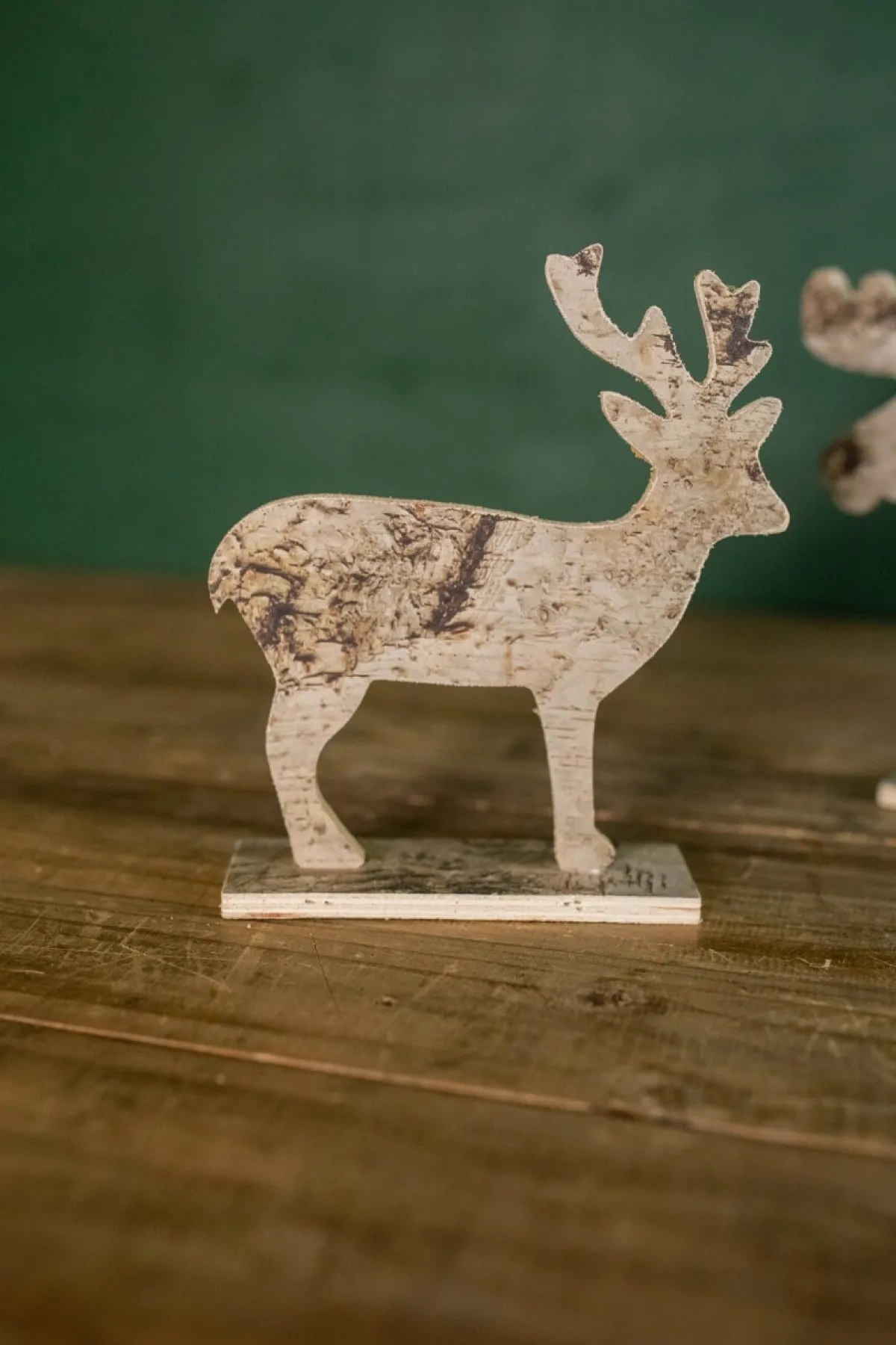 Decorator's Warehouse Christmas Accents^7.75” Birch Moose Christmas Decor