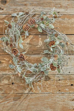 Decorator's Warehouse Christmas Wreaths^20” Birch/Leaf/Pinecone Wreath