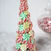 Decorator's Warehouse Christmas Accents^11.75” B/O Lighted Clay Dough Candy Tree