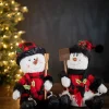 Decorator's Warehouse Christmas Accents^11” Buffalo Check Snowman With Plaid Shirt