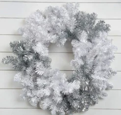 Decorator's Warehouse Christmas Wreaths^30” Caprico Silver & White Wreath