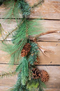 Decorator's Warehouse Christmas Garlands^6’ Christmas Pine & Antler Garland