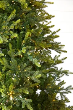 Decorator's Warehouse Christmas Trees|Christmas Trees^7.5' Deluxe Trinity Pine Artificial Christmas Tree With 2000 Color-Changing Lights