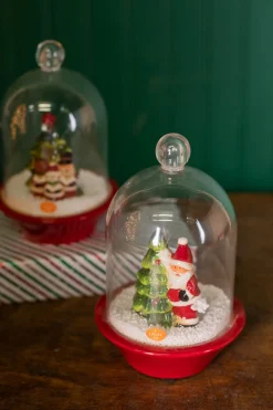 Decorator's Warehouse Christmas Accents^9” Dol Light Up / Music Snow Cloche