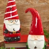Decorator's Warehouse Christmas Accents^11.5” Dolomite Light Up Santa Gnome Figure