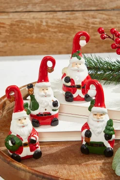 Decorator's Warehouse Christmas Accents^4" Dolomite Santa Bells