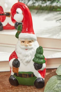 Decorator's Warehouse Christmas Accents^4" Dolomite Santa Bells