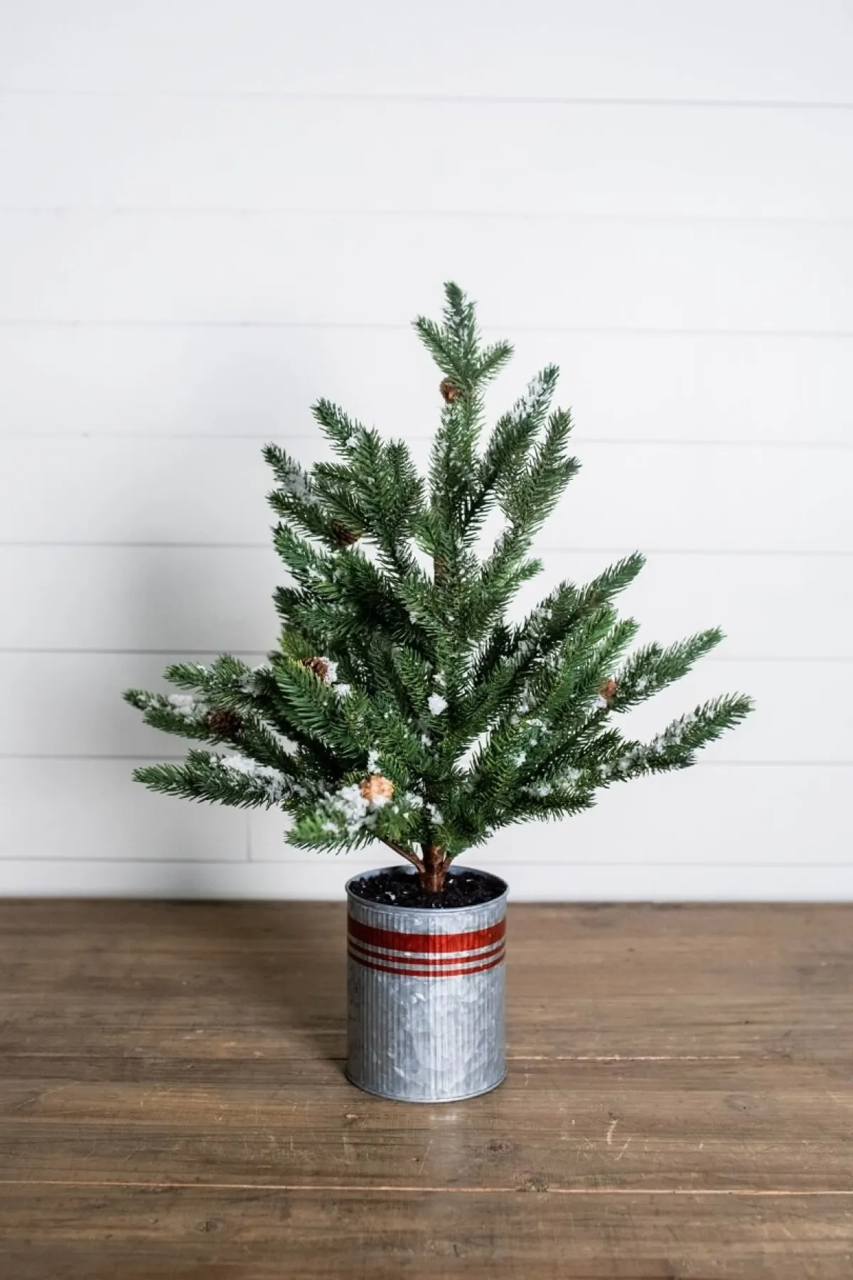 Decorator's Warehouse Christmas Accents^24” Farmhouse Potted Snowy Pine Tree