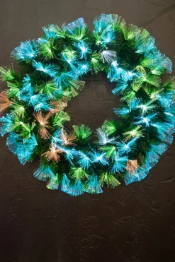 Decorator's Warehouse Christmas Wreaths^24" Fiber Optic Wreath - Multicolor