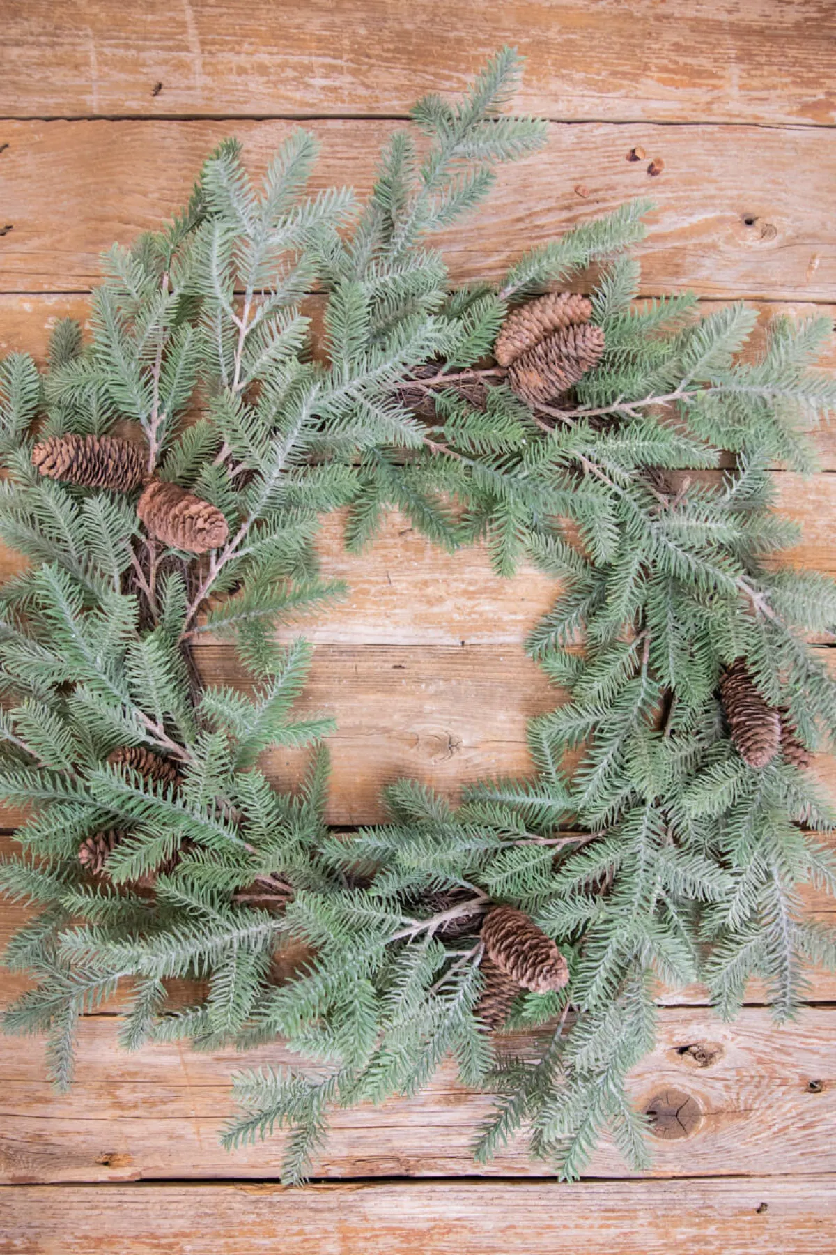 Decorator's Warehouse Christmas Wreaths|Natural Greenery^24” Fir Pine Wreath With Cones