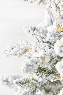 Decorator's Warehouse Christmas Trees|Christmas Trees^9' Flocked Aleutian Artificial Christmas Tree With 950 Color-Changing Lights