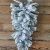 Decorator's Warehouse Wreaths|Christmas Teardrops^30" Flocked Balsam Teardrop