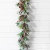 Decorator's Warehouse Christmas Garlands^5' Frost Pine Berry Garland