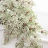 Decorator's Warehouse Christmas Teardrops^24” Frosted Cedar Swag