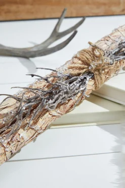Decorator's Warehouse Christmas Accents^19” Frosted Log/Twig Bundle