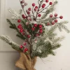Decorator's Warehouse Christmas Accents^19” Frosted Tree With Berries