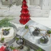 Decorator's Warehouse Christmas Accents^48” Galvanized Bells Garland With Country Check Bows
