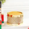 Decorator's Warehouse Christmas Accents^7" Gold Glitter Drum