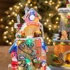 Decorator's Warehouse Christmas Accents^11.4” H B/O Lighted Musical Santa’s Toy Factory With Moving Train
