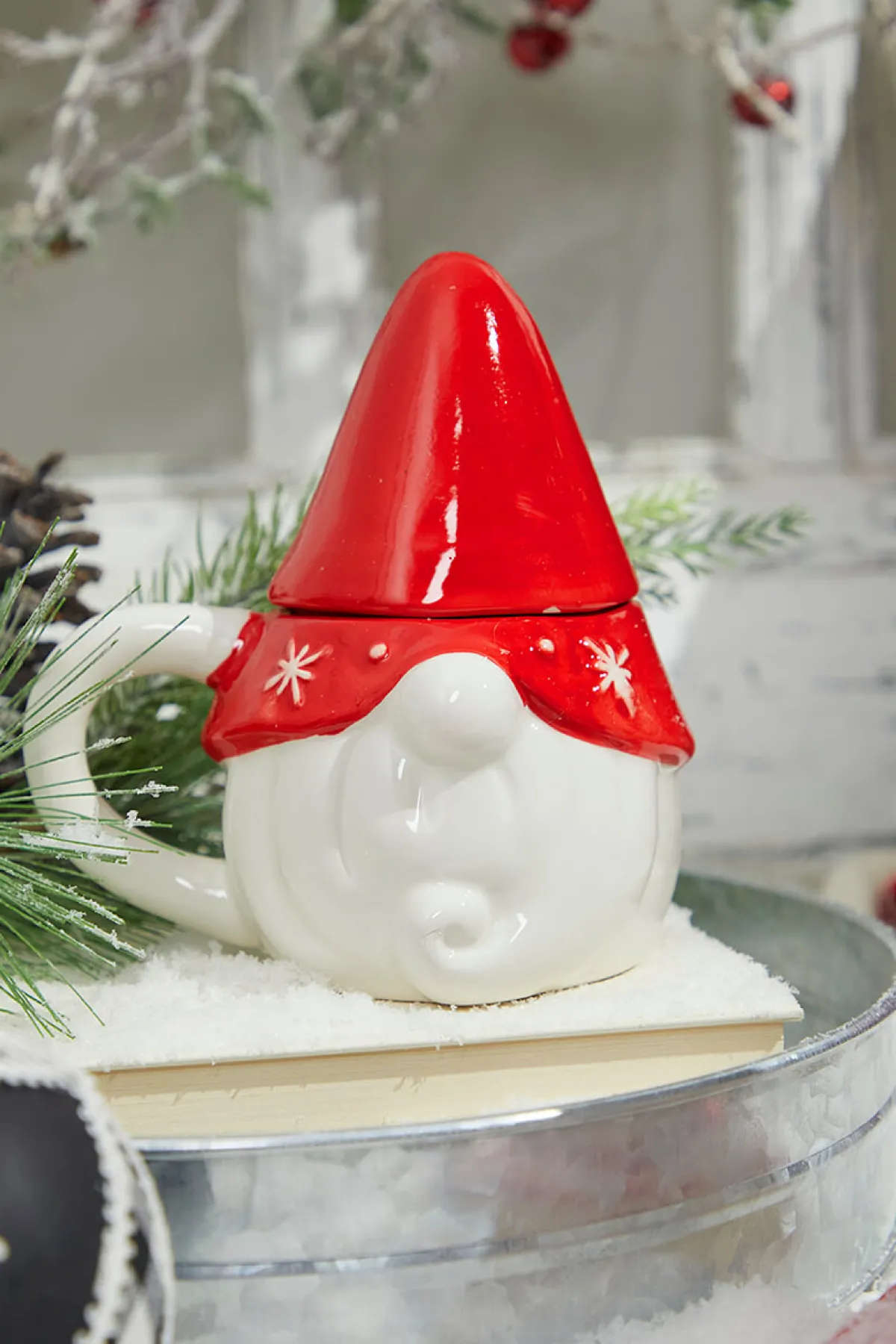 Decorator's Warehouse Christmas Accents^6.5" Holiday Gnome Mug