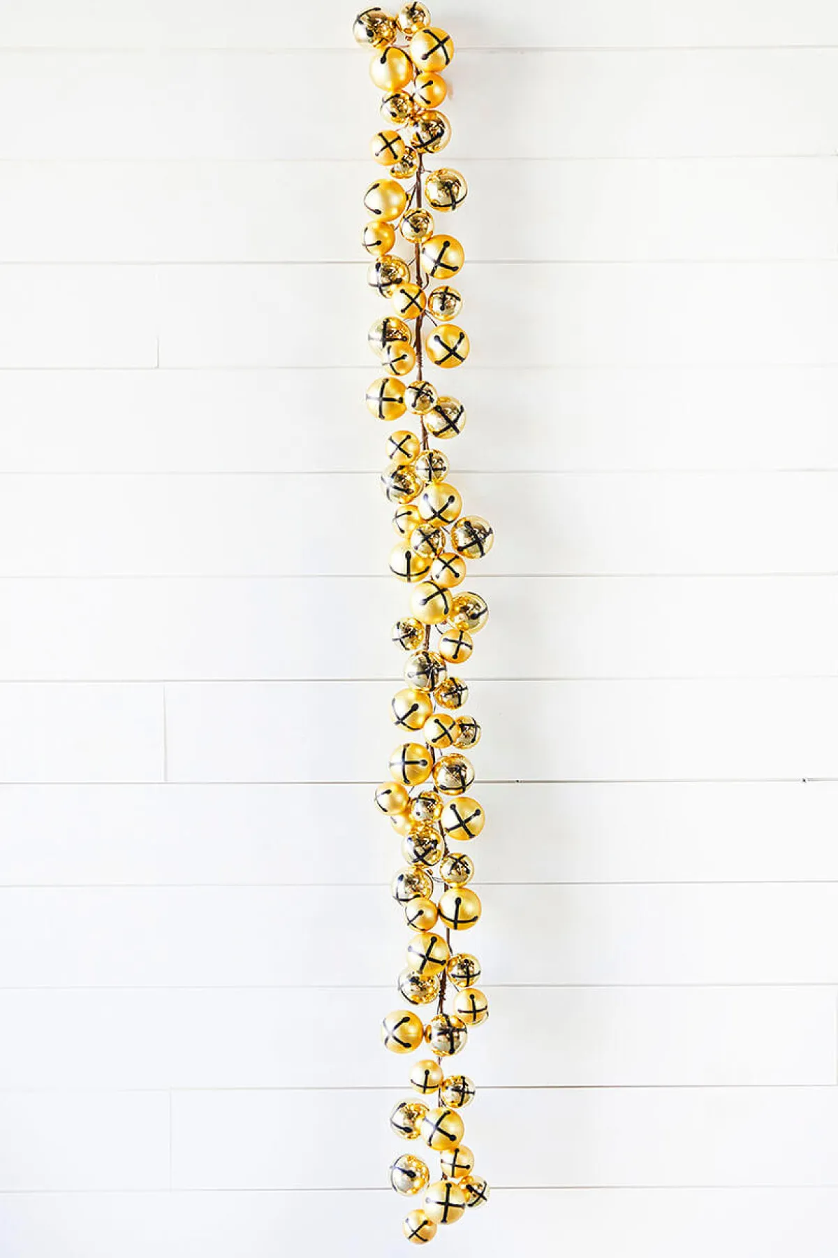 Decorator's Warehouse Christmas Garlands^5’ Holiday Gold Jingle Bells Garland
