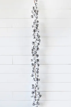 Decorator's Warehouse Christmas Garlands^5’ Holiday Silver Jingle Bells Garland