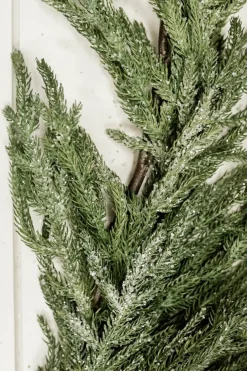 Decorator's Warehouse Christmas Garlands|Natural Greenery^48” Iced Garden Norfolk Pine Garland