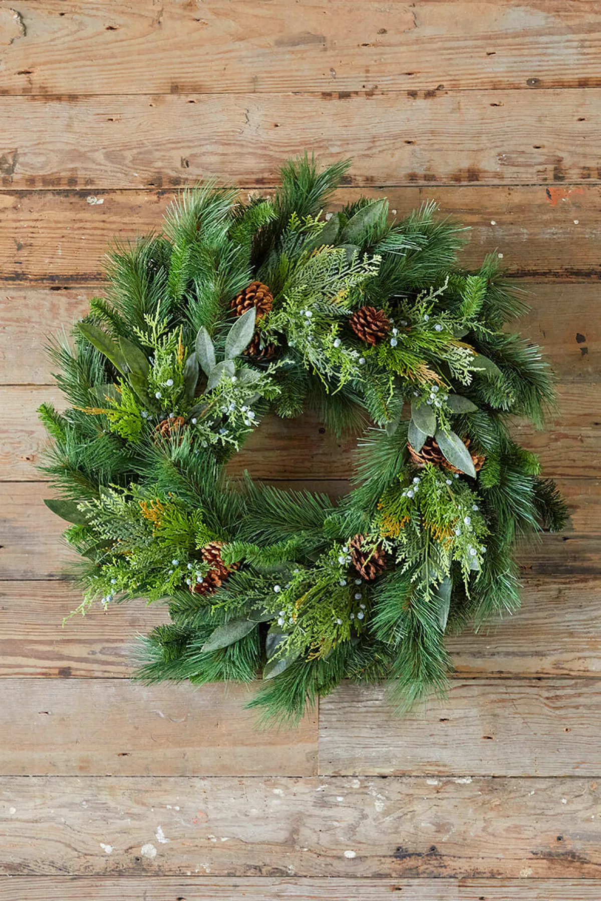 Decorator's Warehouse Christmas Wreaths|Natural Greenery^30" Juniper/Cedar Mix Pine/Bayleaf And Pinecone Wreath