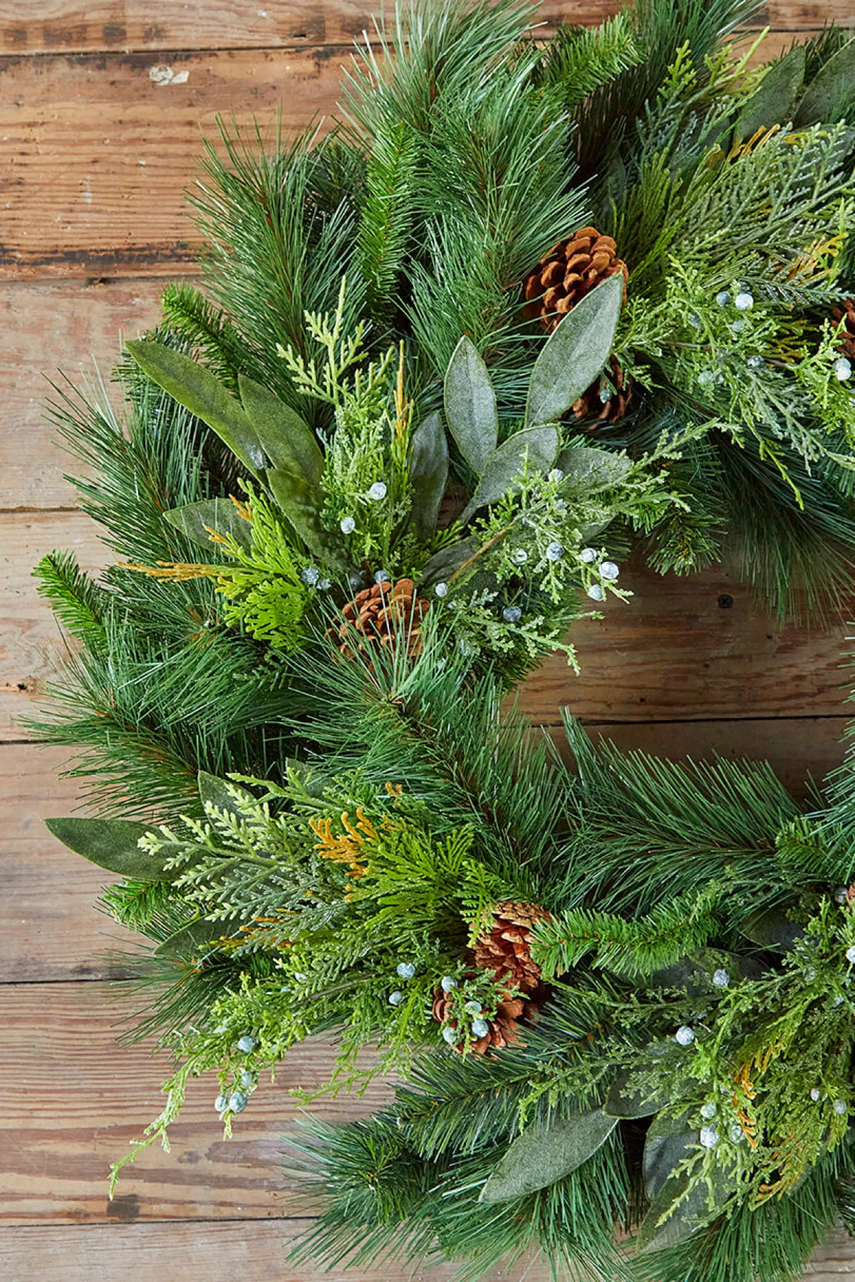 Decorator's Warehouse Christmas Wreaths|Natural Greenery^30" Juniper/Cedar Mix Pine/Bayleaf And Pinecone Wreath