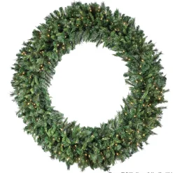 Decorator's Warehouse Wreaths|Christmas Wreaths^72" LED Belgium Wreath (Warm White)