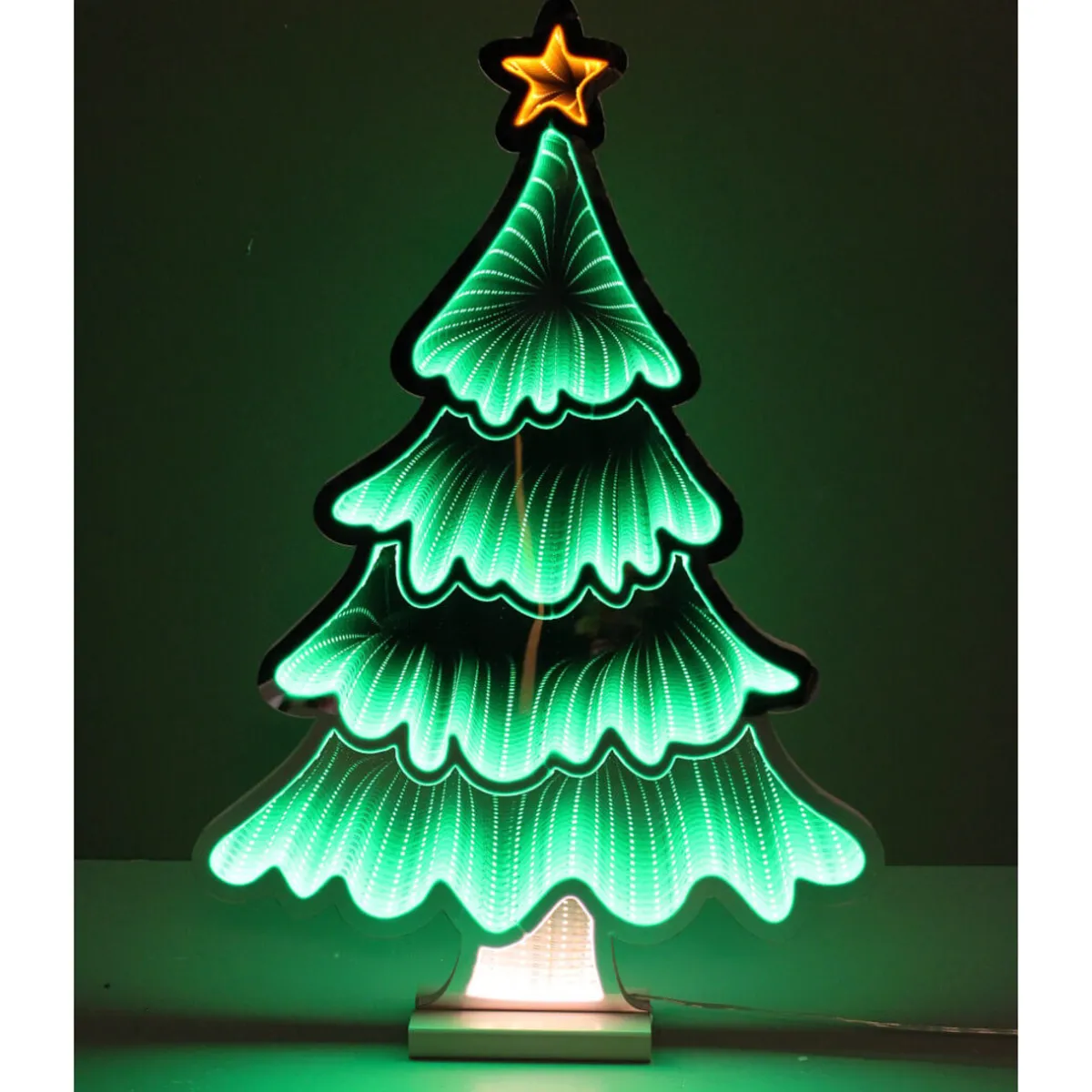Decorator's Warehouse Infinity Lights|Indoor Lighting^23.5" LED Infinity Light Christmas Tree W/Base