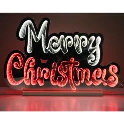 Decorator's Warehouse Infinity Lights|Indoor Lighting^23.5" LED Infinity Light Merry Christmas