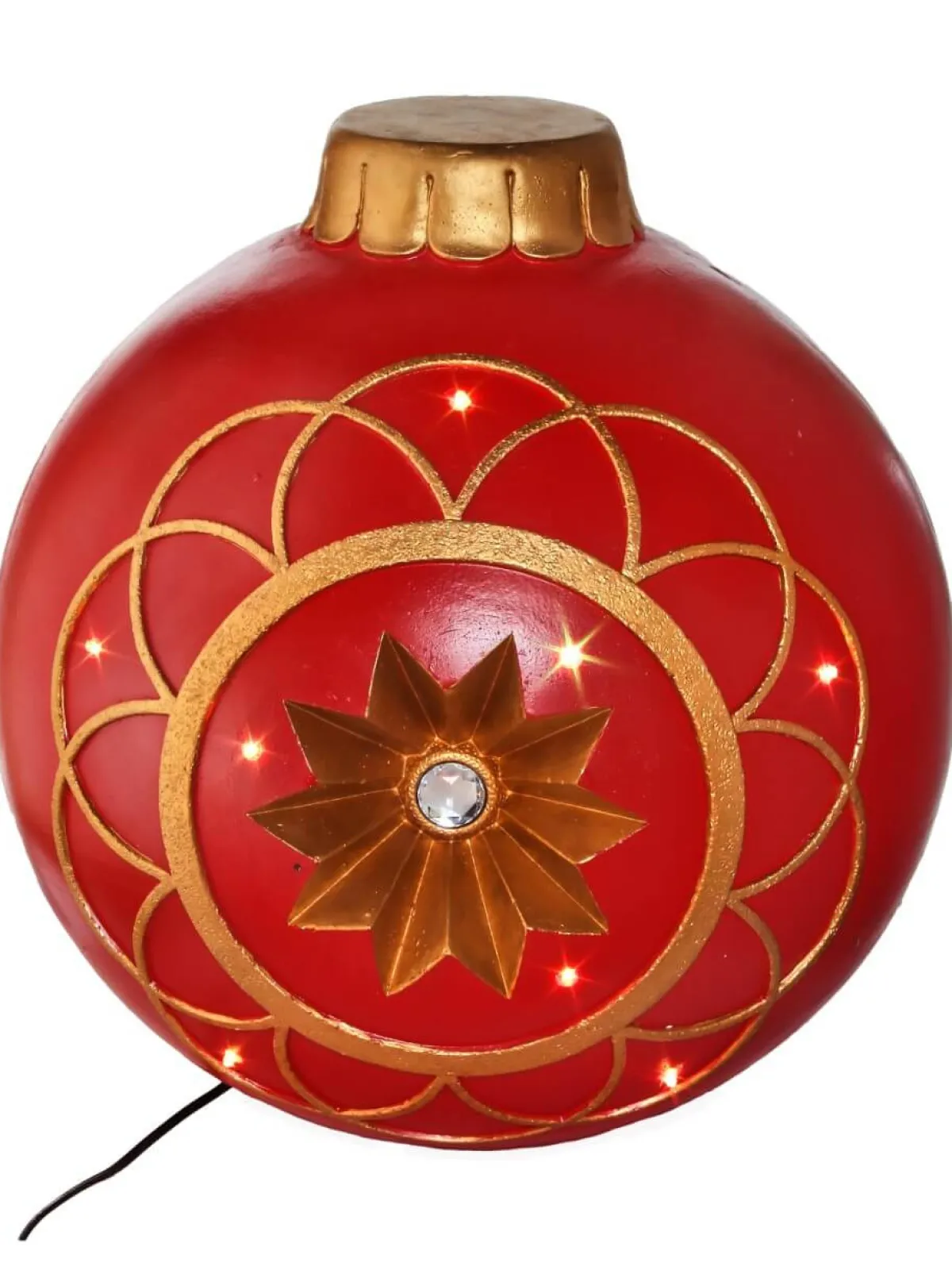 Decorator's Warehouse Christmas Resin^19" LED Jumbo Ornament
