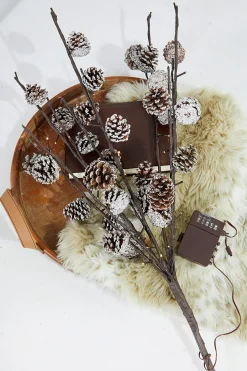 Decorator's Warehouse Indoor Lighting^36" LED Pine Cone Branch