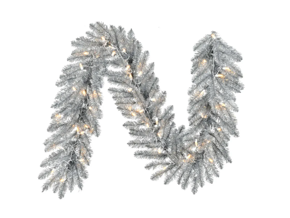 Decorator's Warehouse Garlands|Christmas Garlands^6' LED Silverado Garland - Clear
