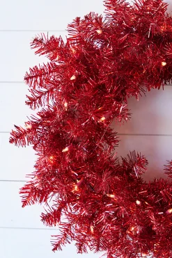 Decorator's Warehouse Christmas Wreaths^20” Lighted Red Wreath