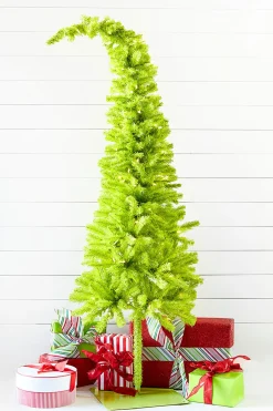 Decorator's Warehouse Christmas Trees|Christmas Trees^5' Lime Green Whimsical Tree With LED Lights
