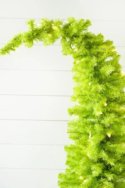 Decorator's Warehouse Christmas Trees|Christmas Trees^5' Lime Green Whimsical Tree With LED Lights