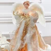 Decorator's Warehouse Christmas Accents^16" Lit Champagne Gold Angel Tree Topper