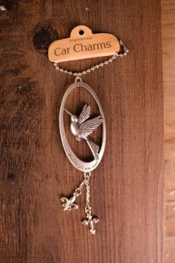 Decorator's Warehouse Christmas Accents^4” Metal Inspirational Car Charms