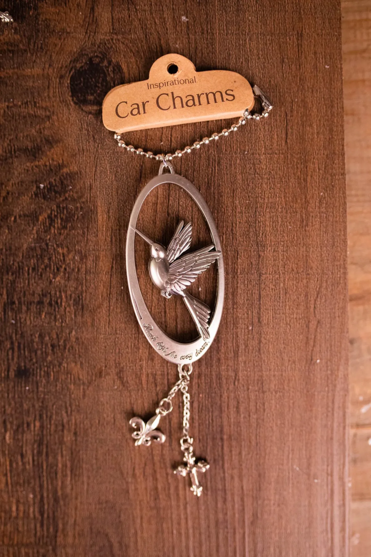 Decorator's Warehouse Christmas Accents^4” Metal Inspirational Car Charms