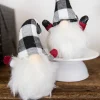 Decorator's Warehouse Christmas Accents^7” Mini Buffalo Check Gnome