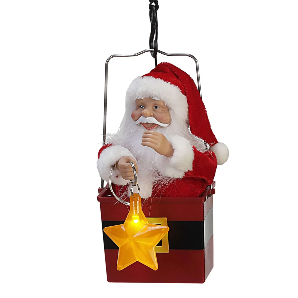 Decorator's Warehouse Christmas Accents^43" Mr. Christmas Animated Santa's Crane