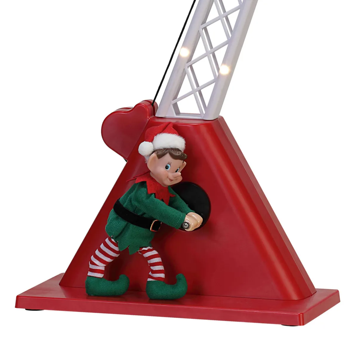 Decorator's Warehouse Christmas Accents^43" Mr. Christmas Animated Santa's Crane