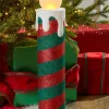 Decorator's Warehouse Christmas Accents^24" Mr. Christmas Retro Blow Mold Candle - Red/Green