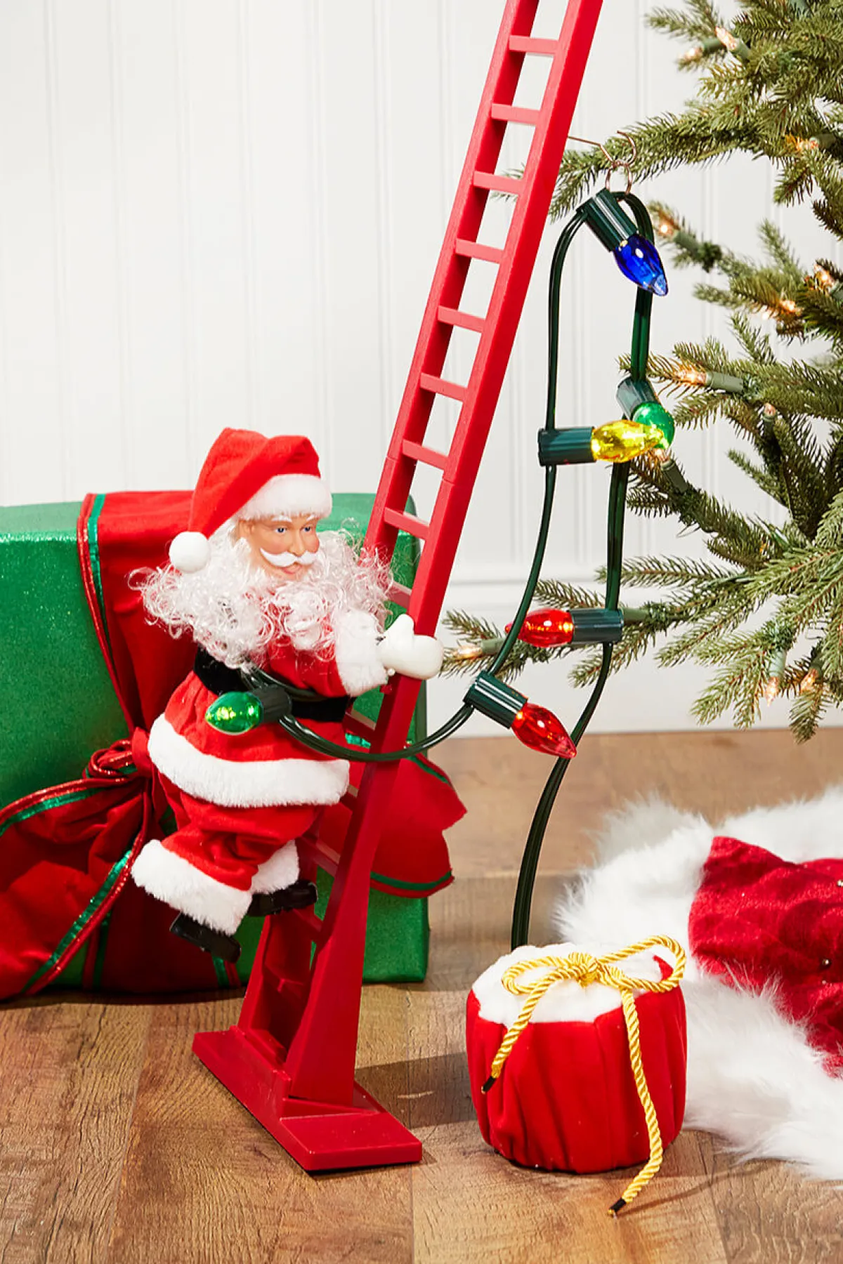 Decorator's Warehouse Christmas Accents^40" Mr. Christmas Super Climbing Santa